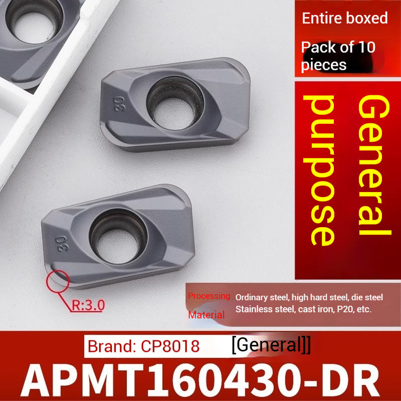 1026-CNC milling inserts APMT1135 carbide 1604 milling inserts fast feed R0.8 coated rough milling cutter grains Shandong Denso Pricision Tools Co.,Ltd.